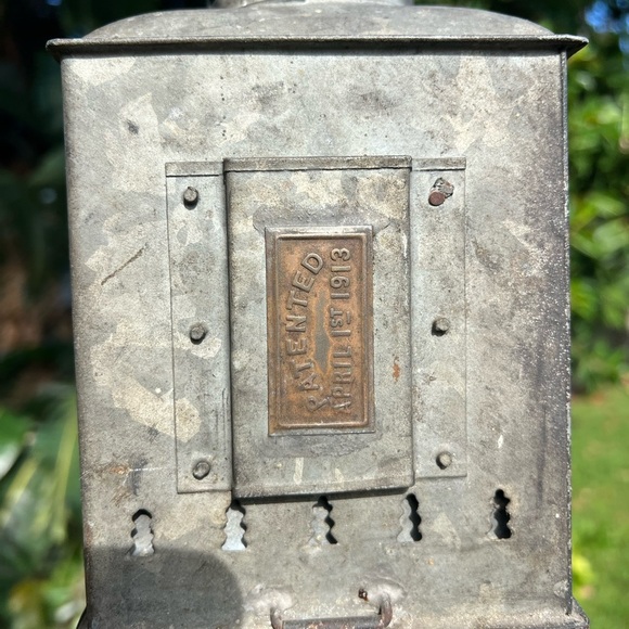 Antique 1913 Perko Triplex Nautical Lantern Glass Ship Lamp Maritime Light - Picture 5 of 14